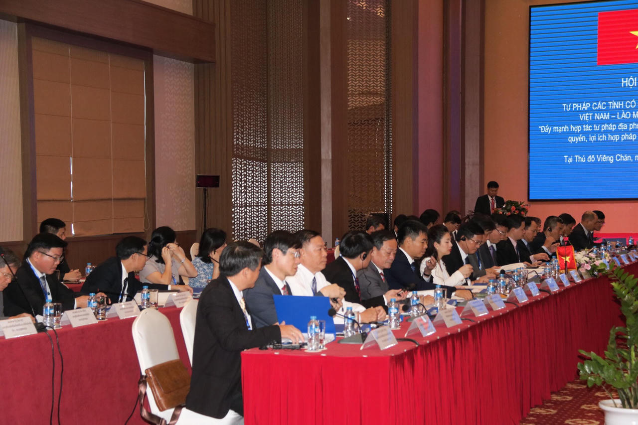 Kết thúc tốt đẹp Hội nghị Tư pháp các tỉnh có chung đường biên giới Việt Nam - Lào mở rộng lần thứ tư