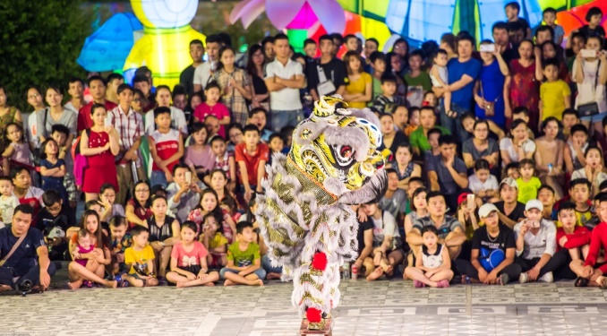 Mãn nhãn những màn trình diễn lân sư rồng tại Sun World Danang Wonders