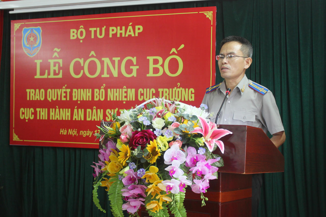 Ông Lê Xuân Hồng được bổ nhiệm làm Cục trưởng Cục THADS Hà Nội 