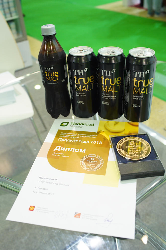 Thức uống mầm lúa mạch lên men tự nhiên TH true MALT của Việt Nam vang danh thế giới