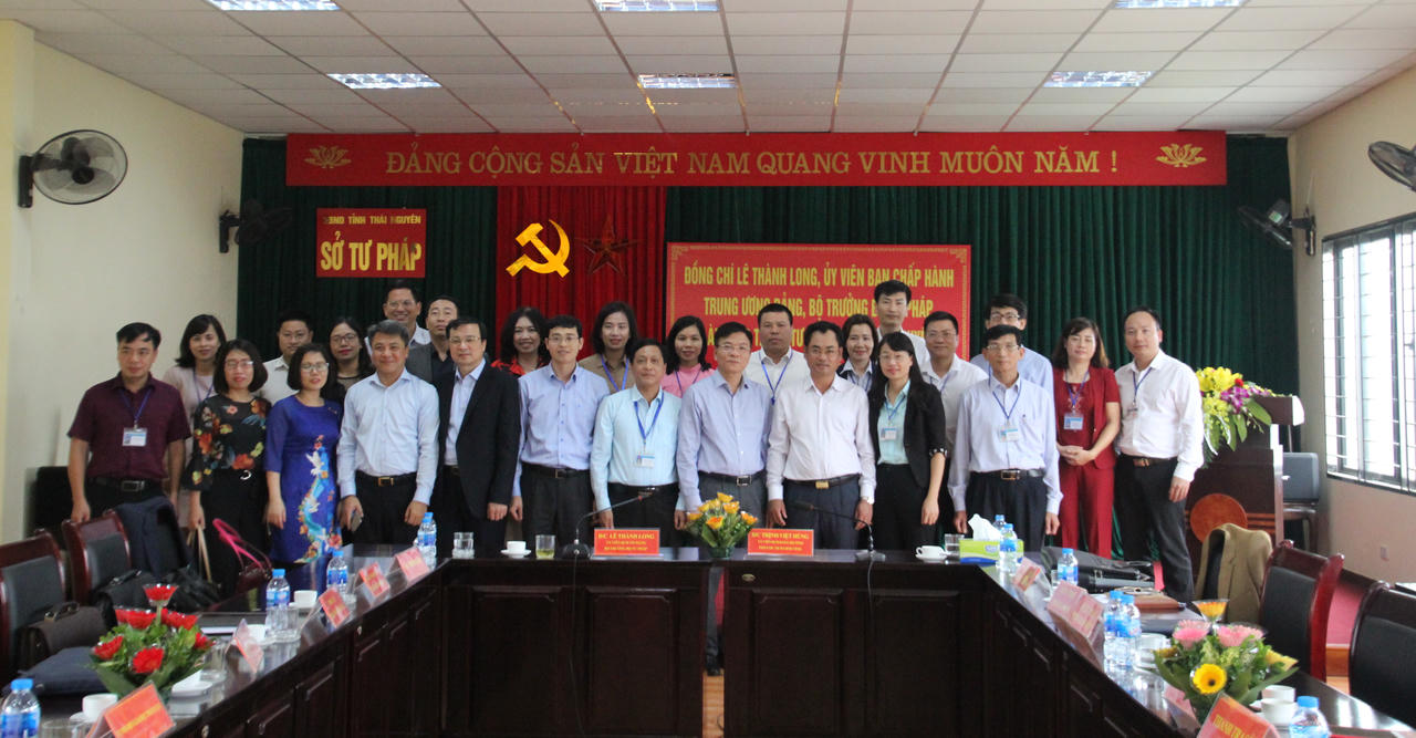 Bộ trưởng Tư pháp Lê Thành Long thăm và làm việc tại Thái Nguyên