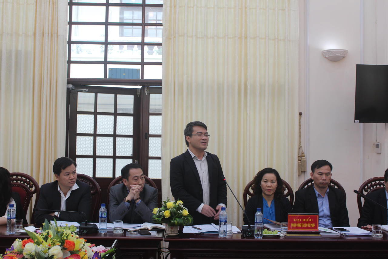 Bộ Tư pháp và tỉnh Ninh Bình cùng phối hợp nâng cao hiệu quả công tác Tư pháp, THADS