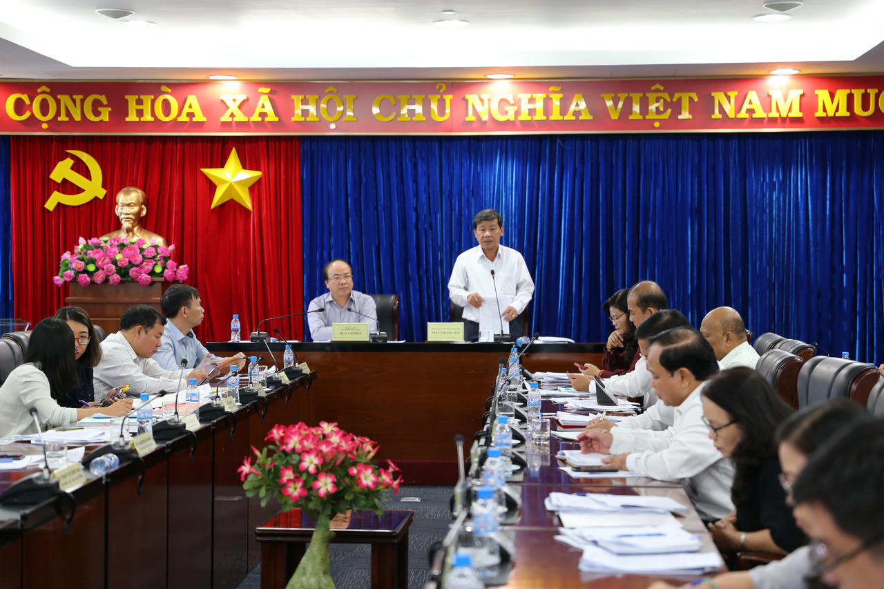 Thứ trưởng Bộ Tư pháp Phan Chí Hiếu kiểm tra công tác văn bản QPPL tại Bình Dương 