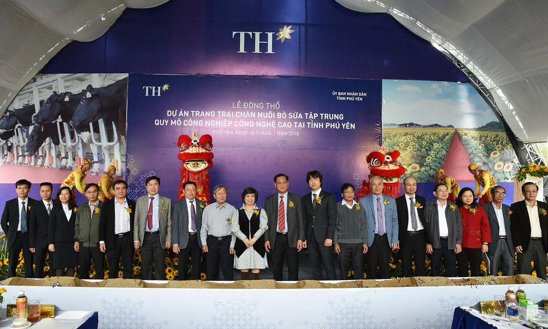 Tập đoàn TH phát triển đàn bò sữa 20.000 con tại Phú Yên 