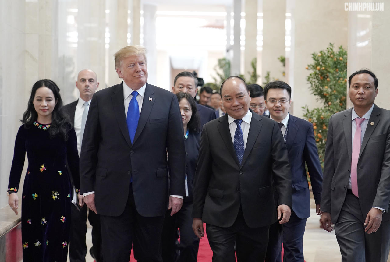 Thủ tướng Nguyễn Xuân Phúc hội kiến với Tổng thống Donald Trump