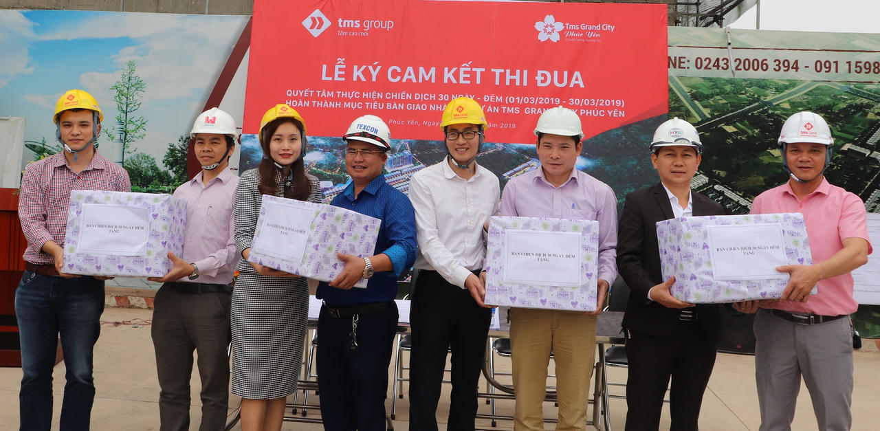 Tập đoàn TMS: Nỗ lực cán đích bàn giao nhà giai đoạn 1 TMS Grand City Phuc Yen