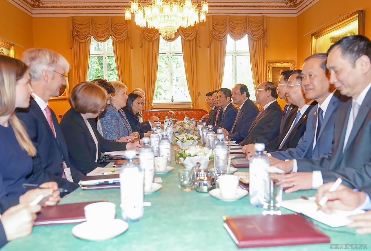 Hai Thủ tướng Việt Nam - Na Uy hội đàm, thống nhất nhiều nội dung quan trọng