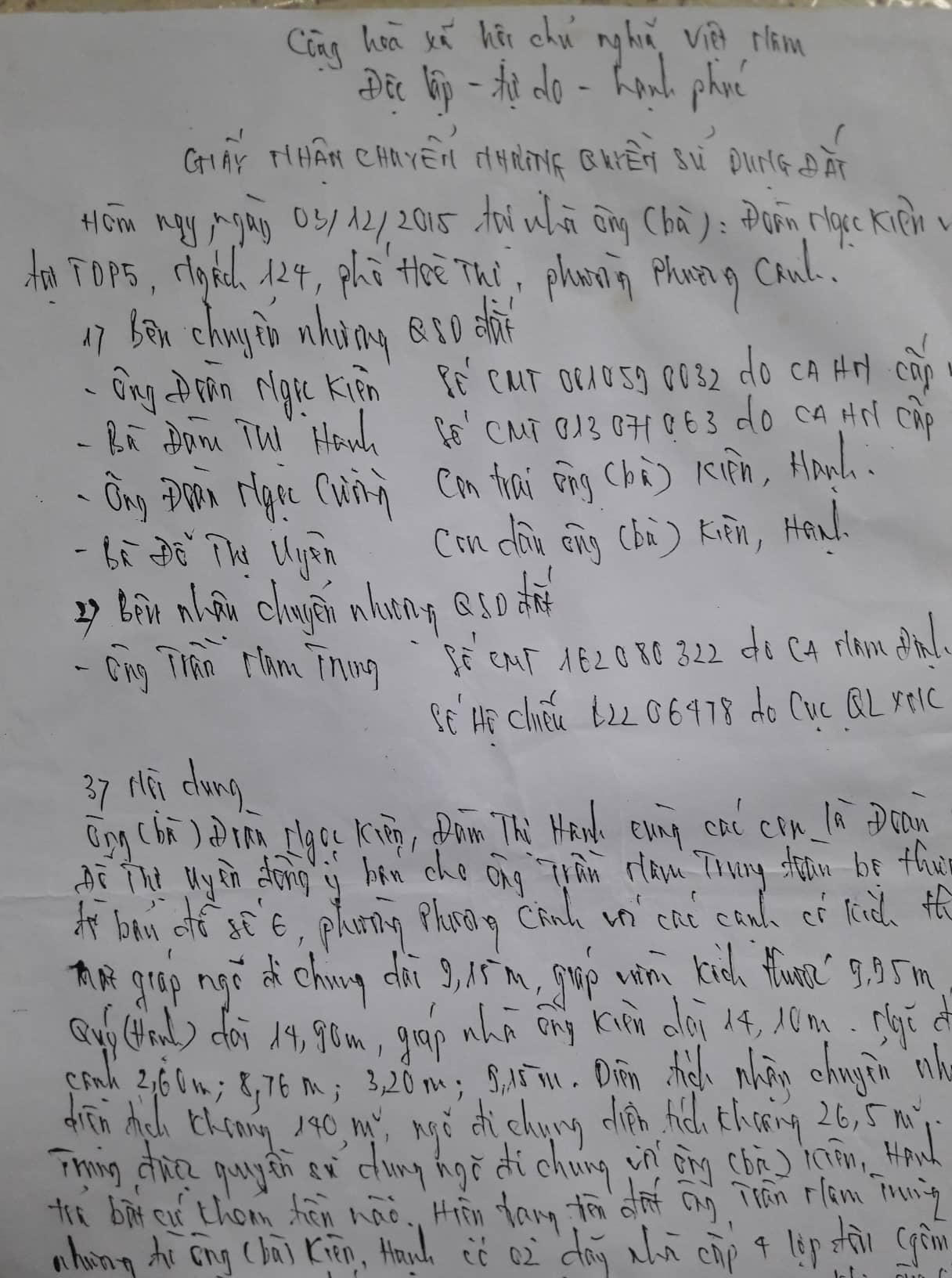 Nam Từ Liêm (Hà Nội): Cán bộ phường Phương Canh “phù phép” đất nông nghiệp thành đất thổ cư?