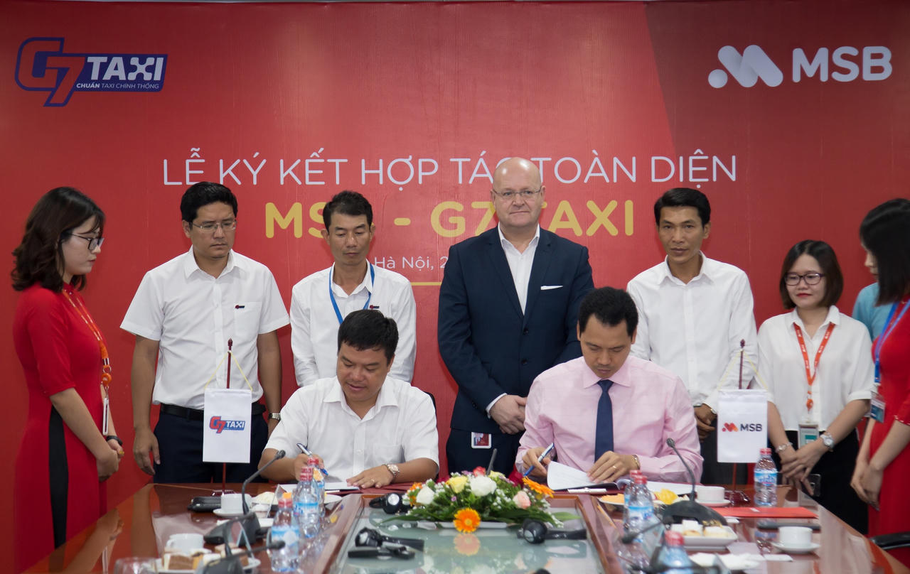 MSB phối hợp G7 taxi triển khai thanh toán qua mã QR và thẻ không tiếp xúc 