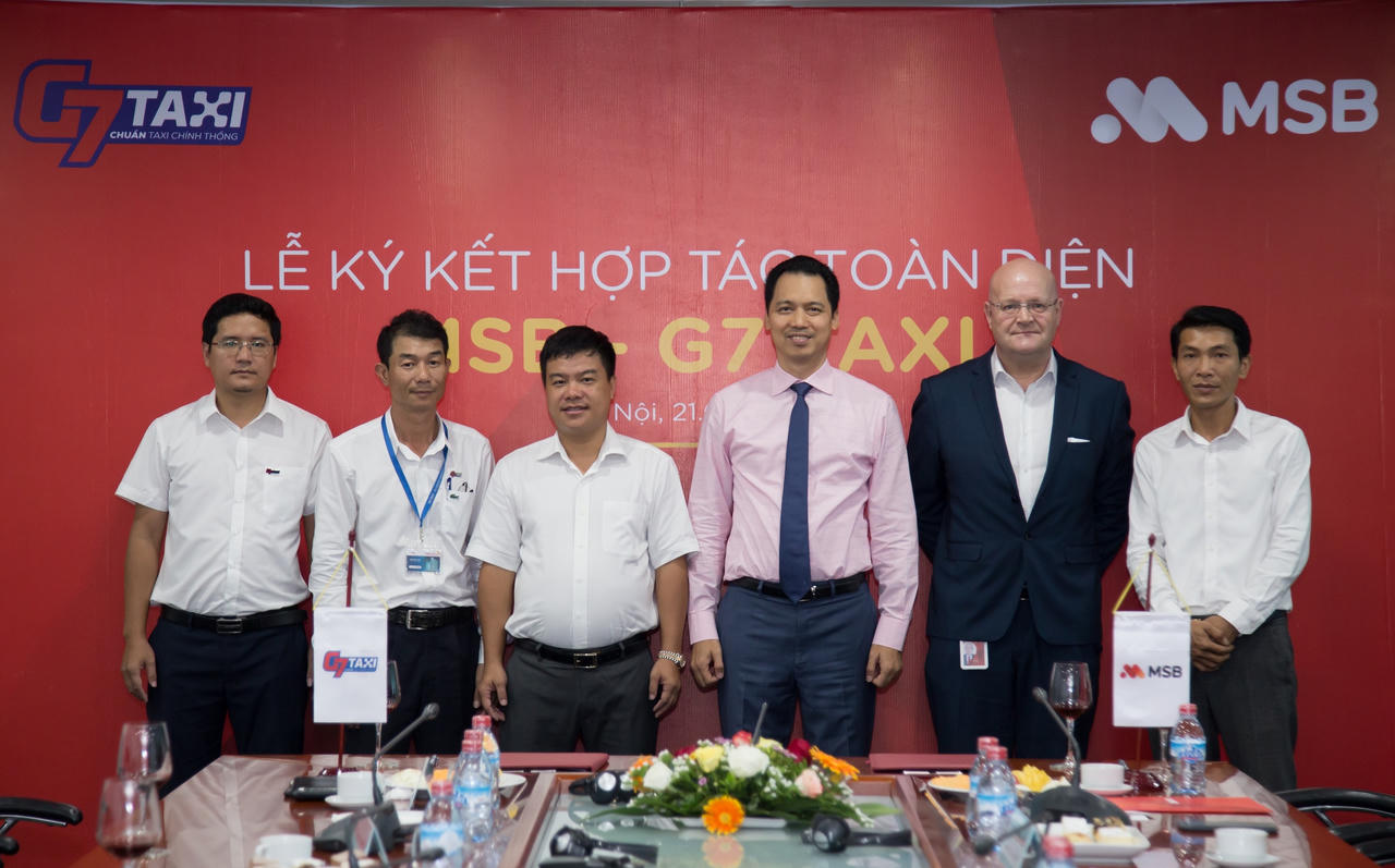 MSB phối hợp G7 taxi triển khai thanh toán qua mã QR và thẻ không tiếp xúc 