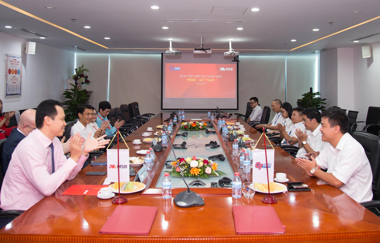 MSB phối hợp G7 taxi triển khai thanh toán qua mã QR và thẻ không tiếp xúc 