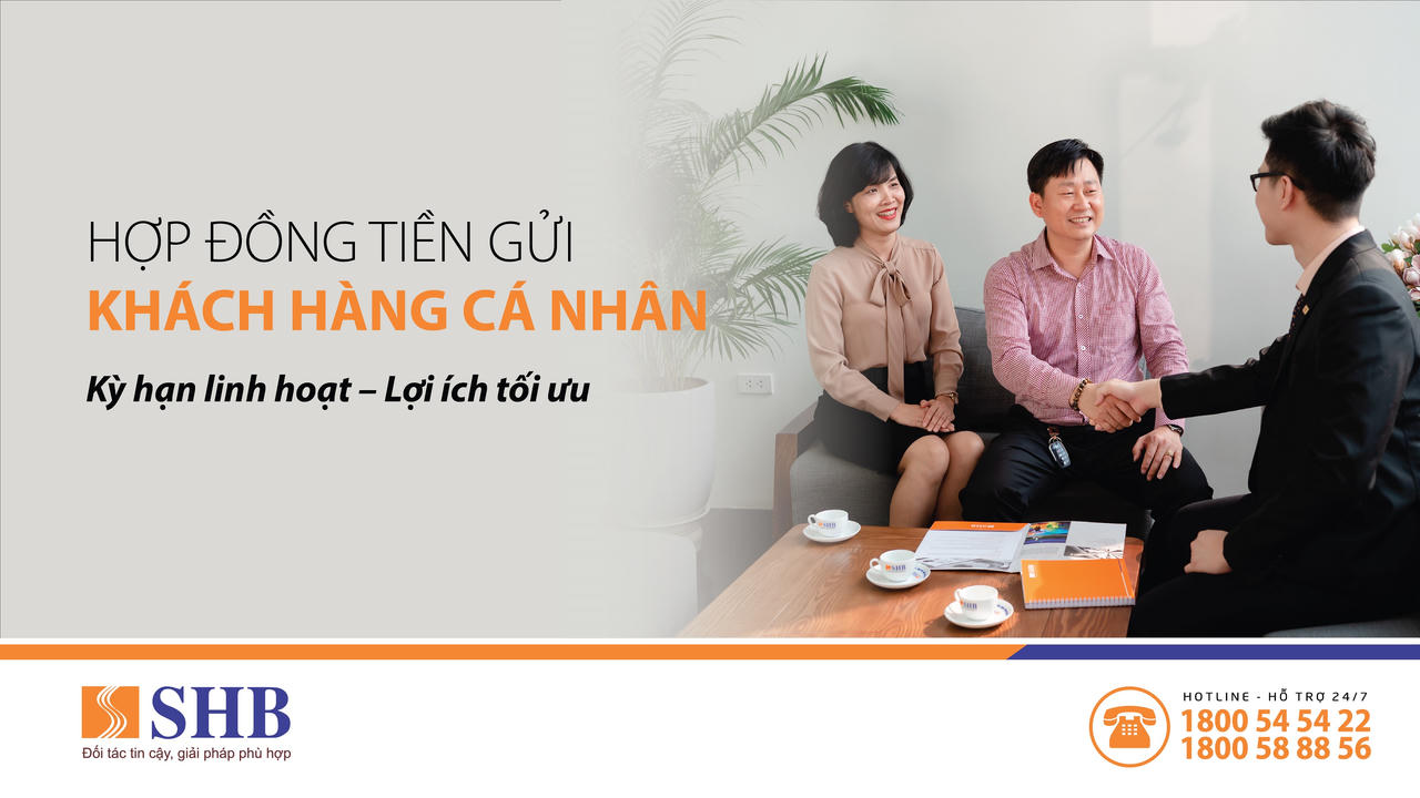 SHB ra mắt sản phẩm hợp đồng tiền gửi khách hàng cá nhân 