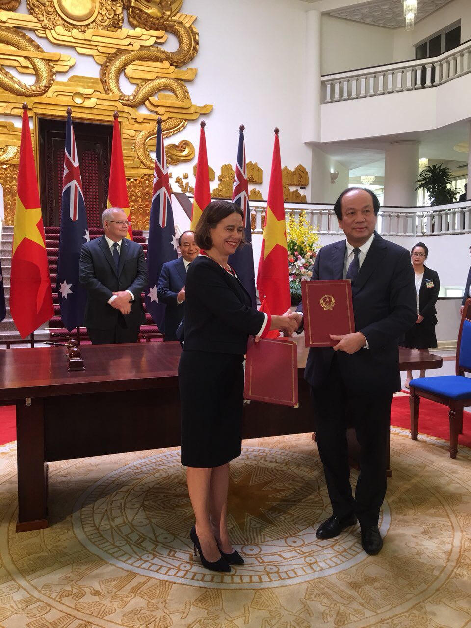 Thủ tướng Nguyễn Xuân Phúc đón, hội đàm với Thủ tướng Australia