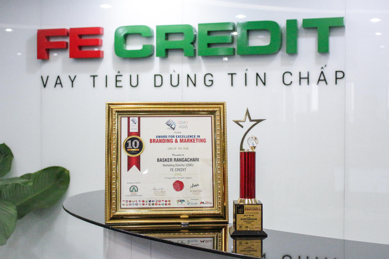 FE CREDIT ghi dấu thêm 3 giải thưởng tại Lễ trao giải cho CMO ASIA 2019