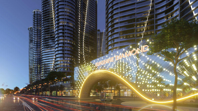 “Viên kim cương” bên sông Sài Gòn Sunshine Diamond River chuẩn bị ra mắt