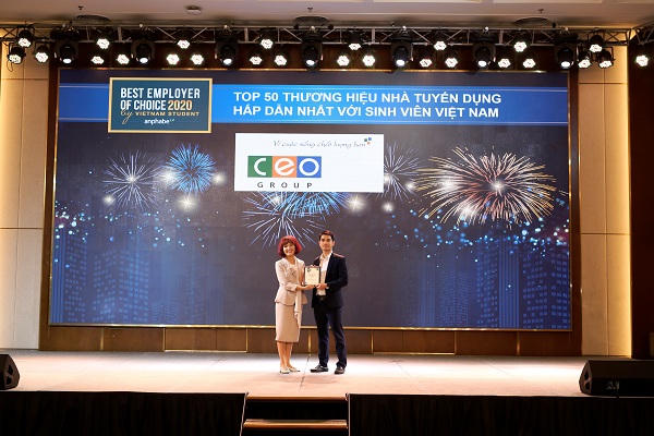 Tập đoàn CEO lọt Top 50 “Nhà tuyển dụng hấp dẫn nhất với sinh viên Việt Nam 2020“