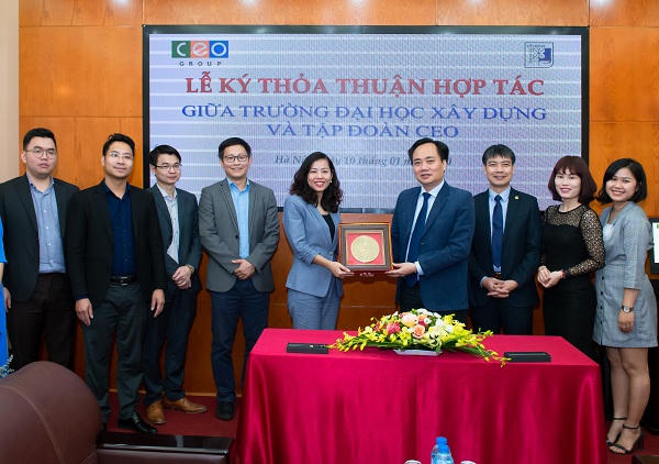 Tập đoàn CEO ký thỏa thuận hợp tác cùng trường Đại học Xây dựng