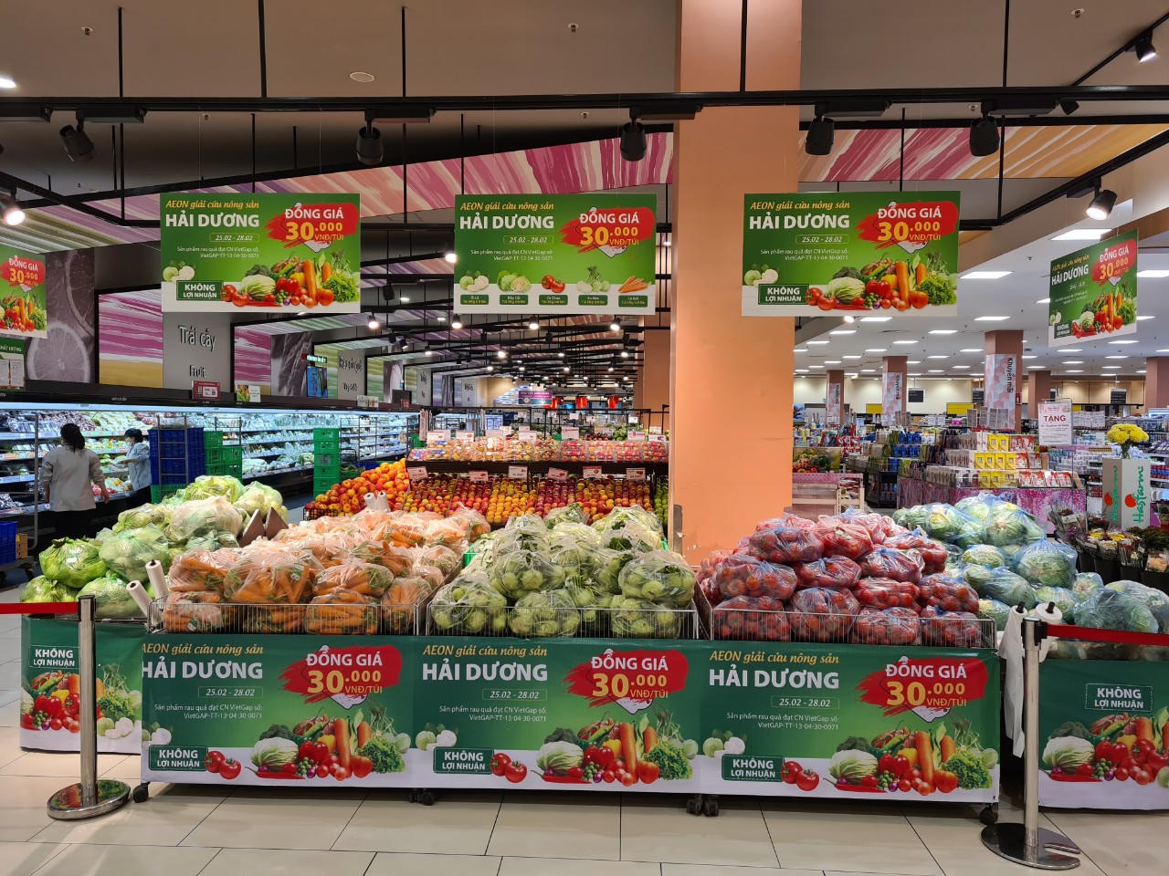 AEON Việt Nam hỗ trợ tiêu thụ nông sản Hải Dương không lợi nhuận