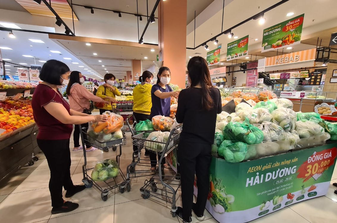 AEON Việt Nam hỗ trợ tiêu thụ nông sản Hải Dương không lợi nhuận