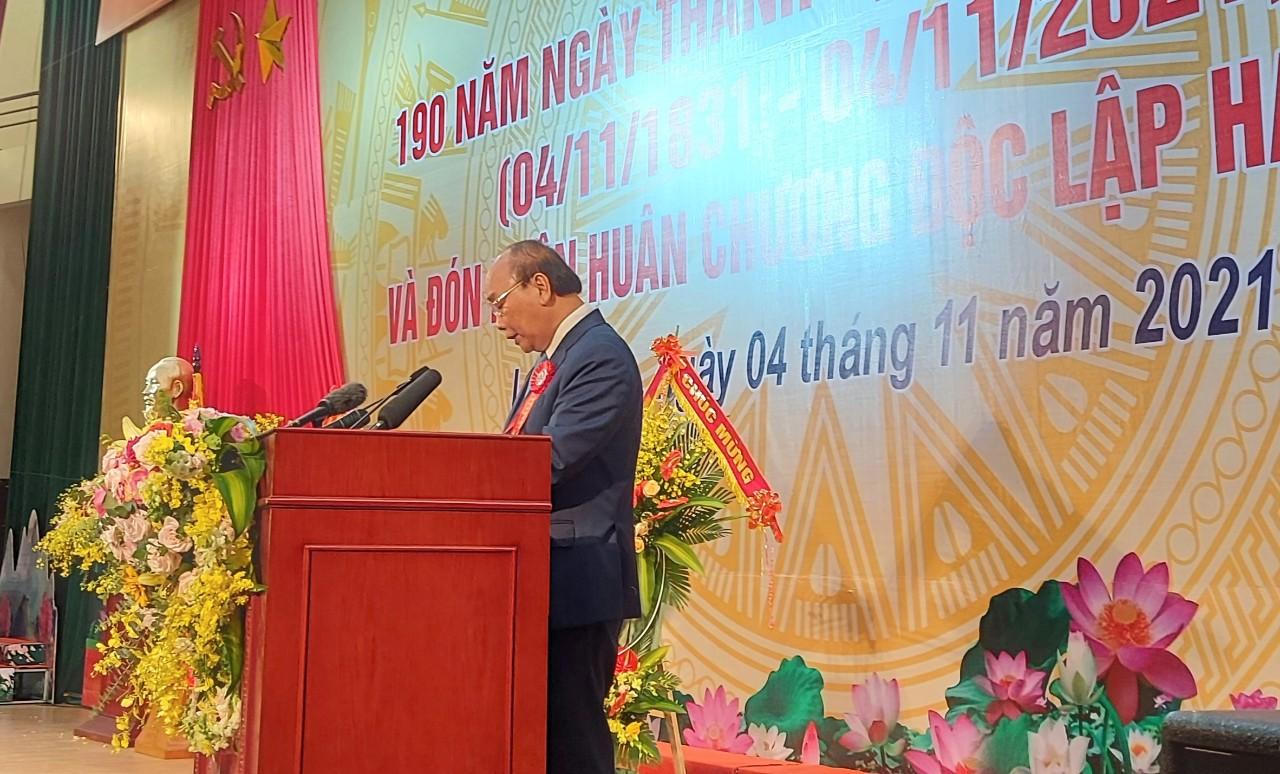 Chủ tịch nước Nguyễn Xuân Phúc dự Lễ kỷ niệm 190 năm ngày thành lập tỉnh Lạng Sơn 