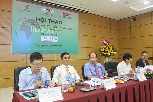 Hội thảo “Hỗ trợ pháp lý phát triển doanh nghiệp thời kỳ hậu Covid-19”