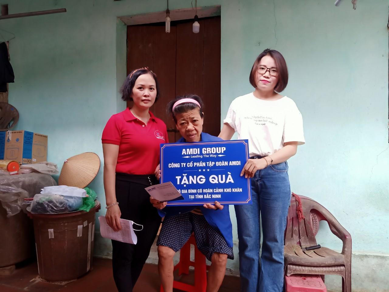 AMDI GROUP tặng quà các gia đình có hoàn cảnh khó khăn tại Bắc Ninh