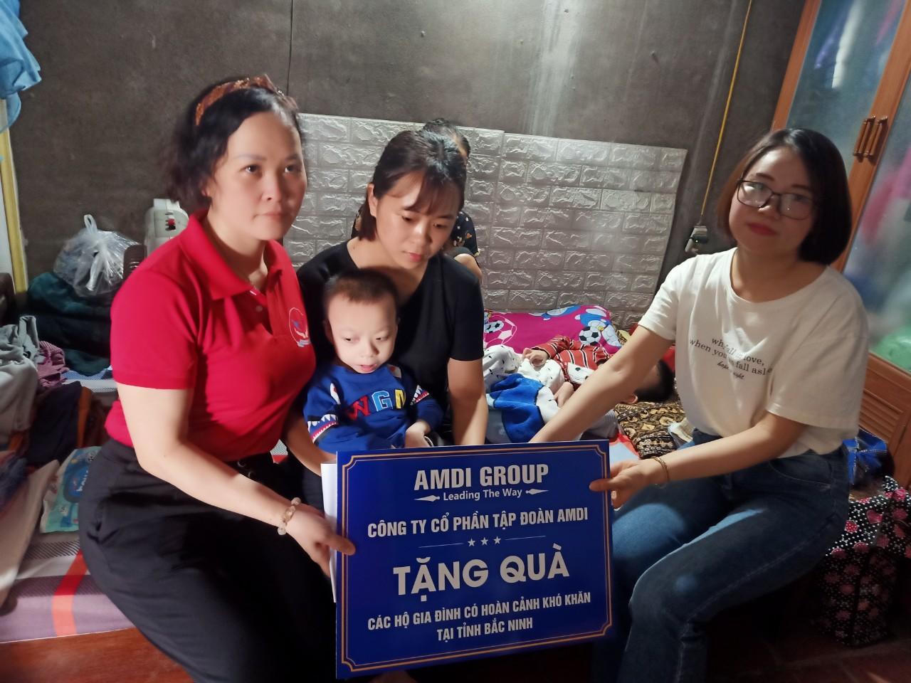 AMDI GROUP tặng quà các gia đình có hoàn cảnh khó khăn tại Bắc Ninh