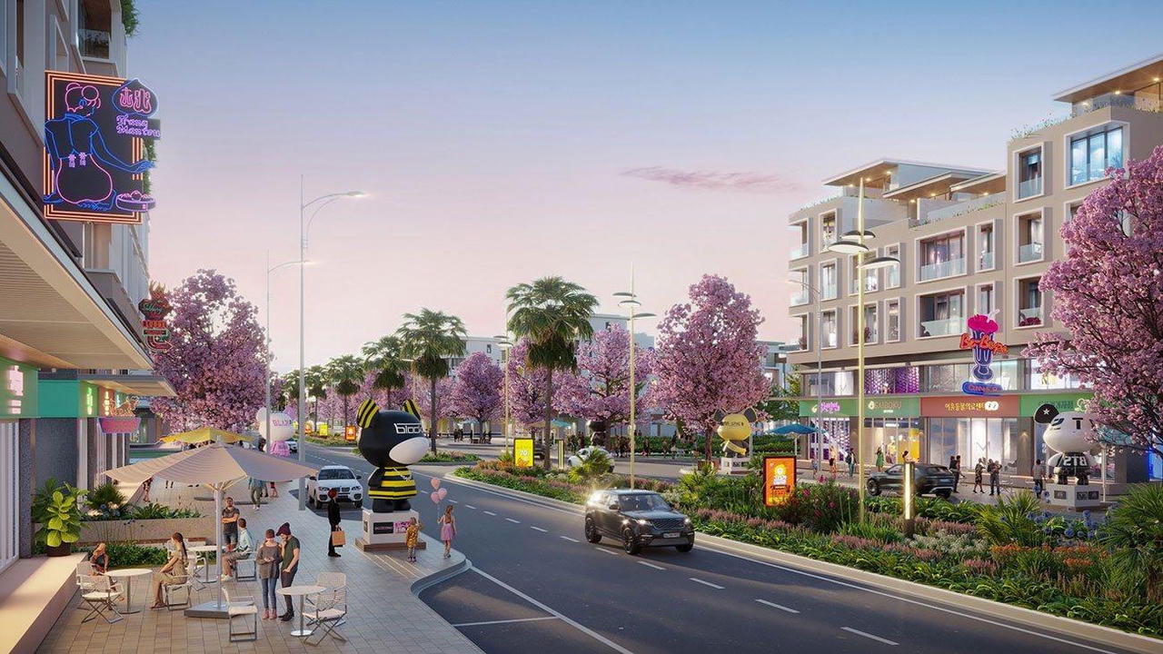 Phố mua sắm mang phong cách Hàn Quốc tại đảo ngọc