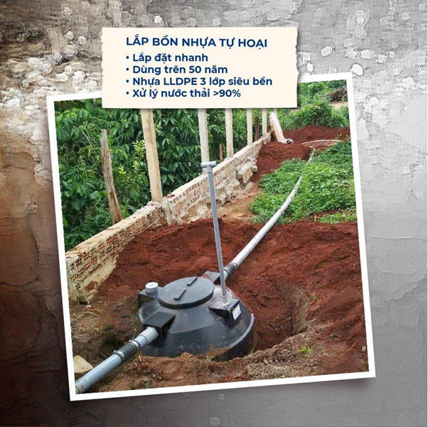 Có nên dùng bể phốt nhựa tự hoại cho gia đình không?