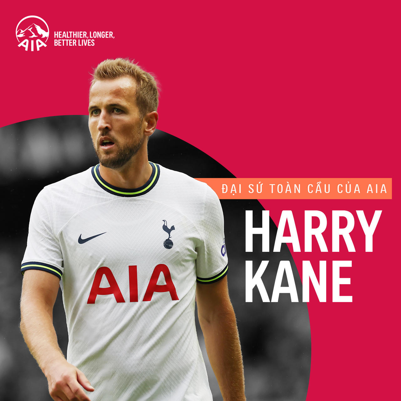 Tập đoàn AIA bổ nhiệm Harry Kane làm Đại sứ thương hiệu toàn cầu
