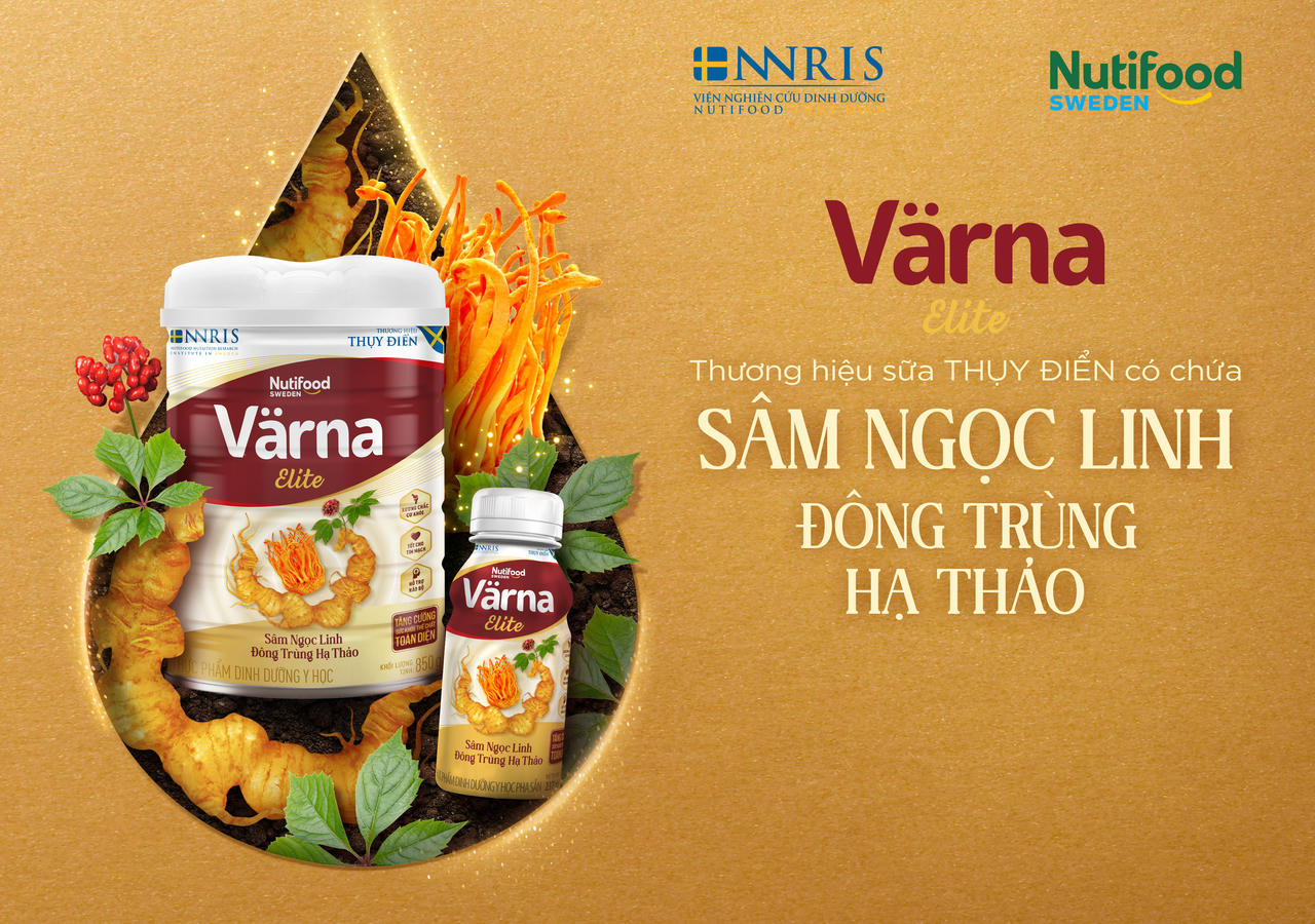 Värna - Nutifood Thụy Điển ra mắt sản phẩm sữa cao cấp Värna Elite