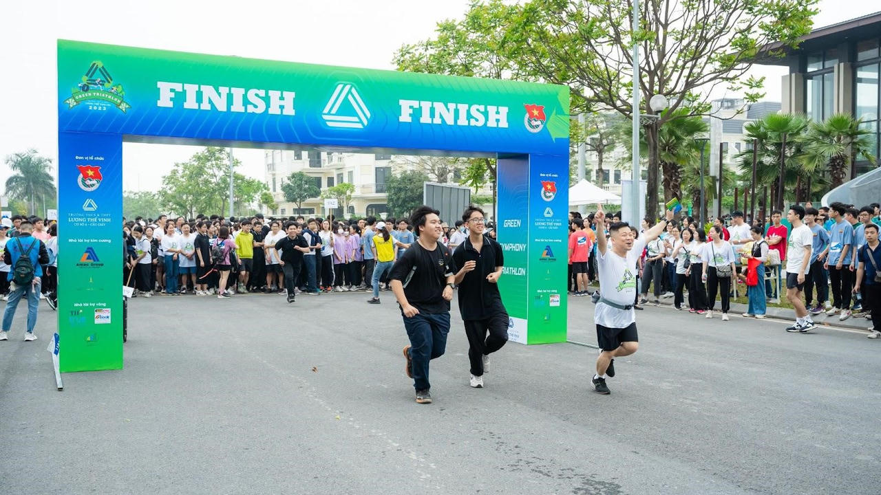 Khu đô thị Anlac Green Symphony “thổi bùng” sức nóng Hội thao “Lương Thế Vinh - Green Triathlon” 