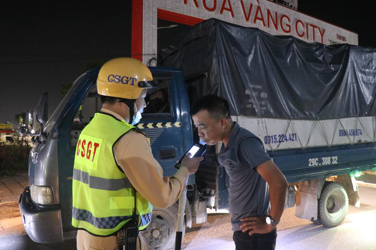 Không có 'vùng cấm' trong xử lý vi phạm nồng độ cồn ở huyện Lạng Giang