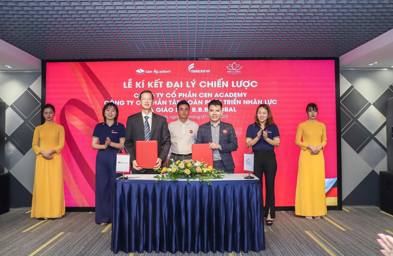 Cen Academy ký kết hợp tác chiến lược, mở rộng cơ hội du học kép cho các bạn trẻ 