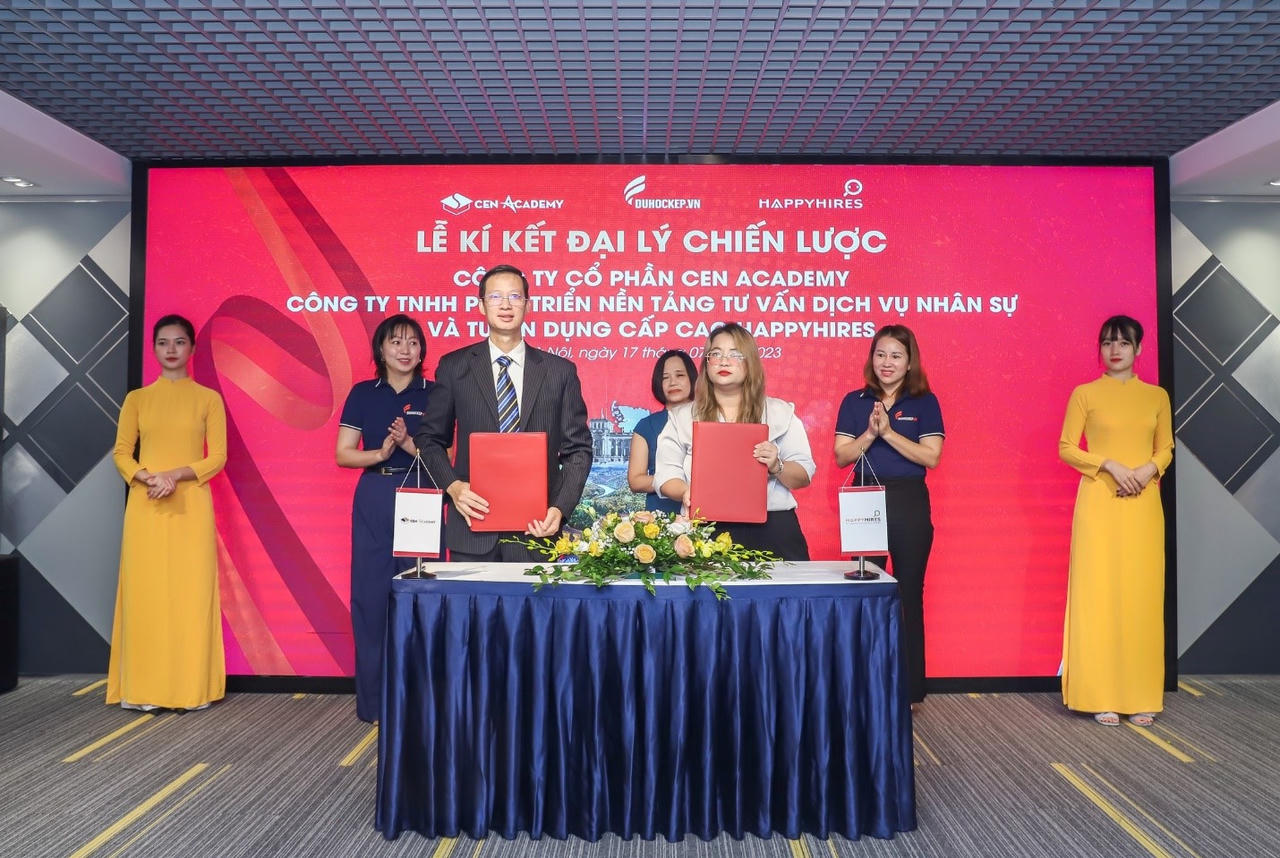Cen Academy ký kết hợp tác chiến lược, mở rộng cơ hội du học kép cho các bạn trẻ 