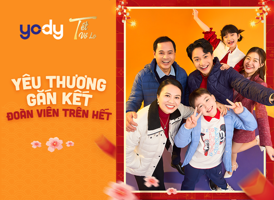 YODY lan tỏa thông điệp yêu thương trong chiến dịch Tết 2024