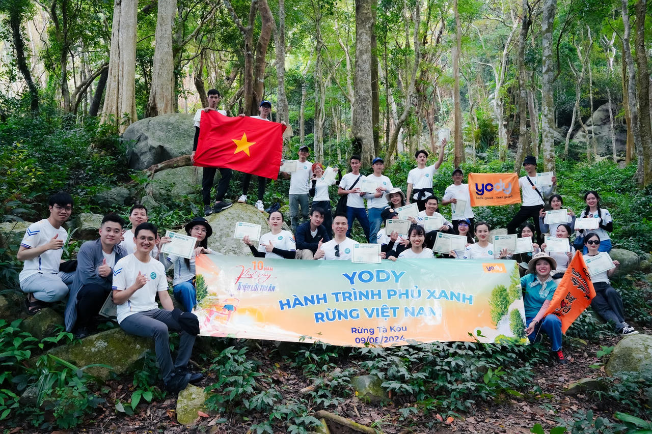 YODY nối dài hành trình phủ xanh Việt Nam tại Khu Bảo tồn thiên nhiên Tà Kóu 