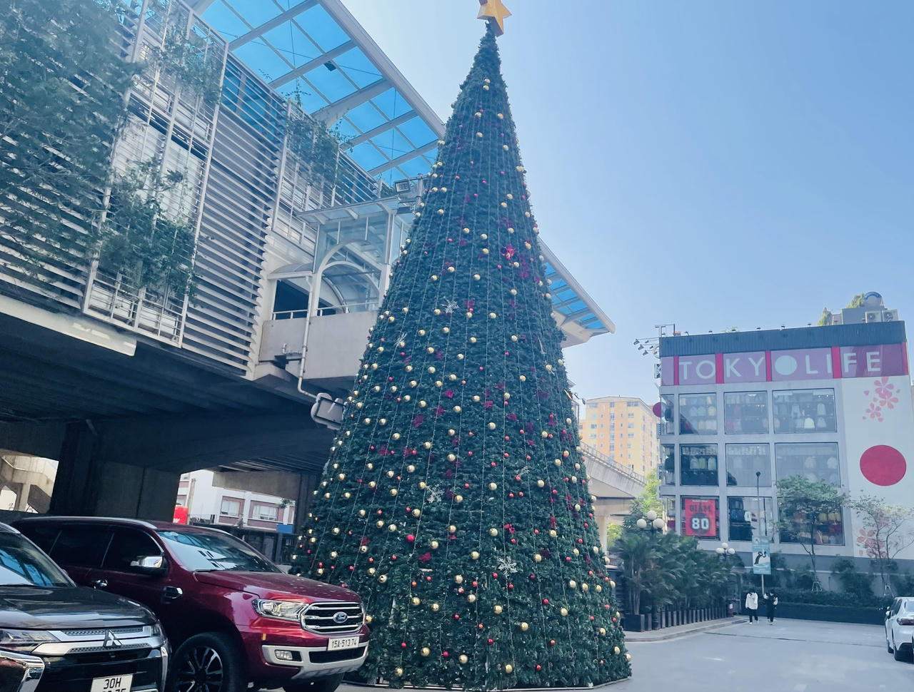 Phố phường Hà Nội rực rỡ chờ đón Giáng sinh