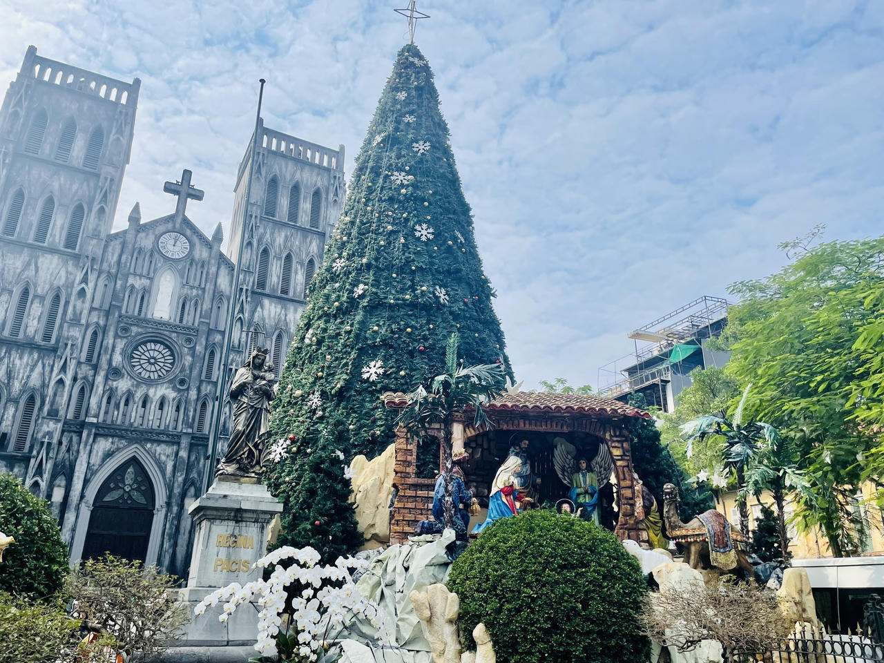 Phố phường Hà Nội rực rỡ chờ đón Giáng sinh