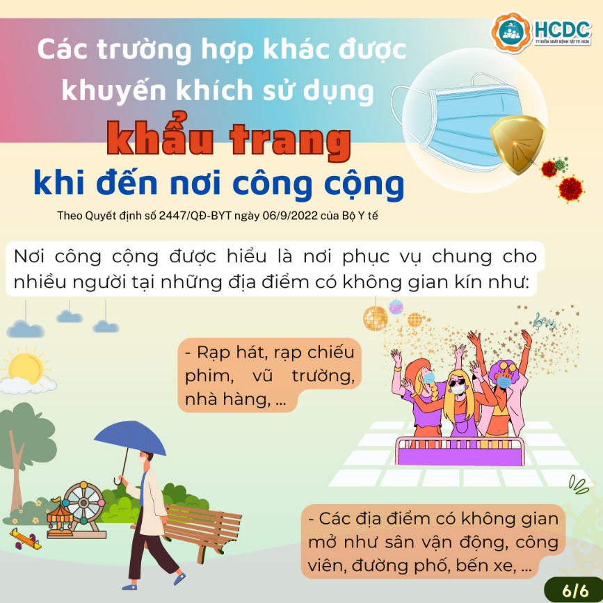 Trường hợp nào bắt buộc đeo khẩu trang nơi công cộng?