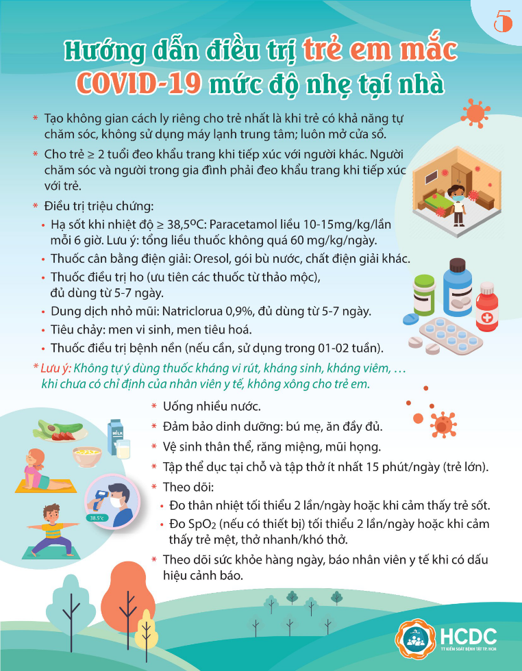 Hướng dẫn F0 tự chăm sóc và theo dõi sức khỏe tại nhà