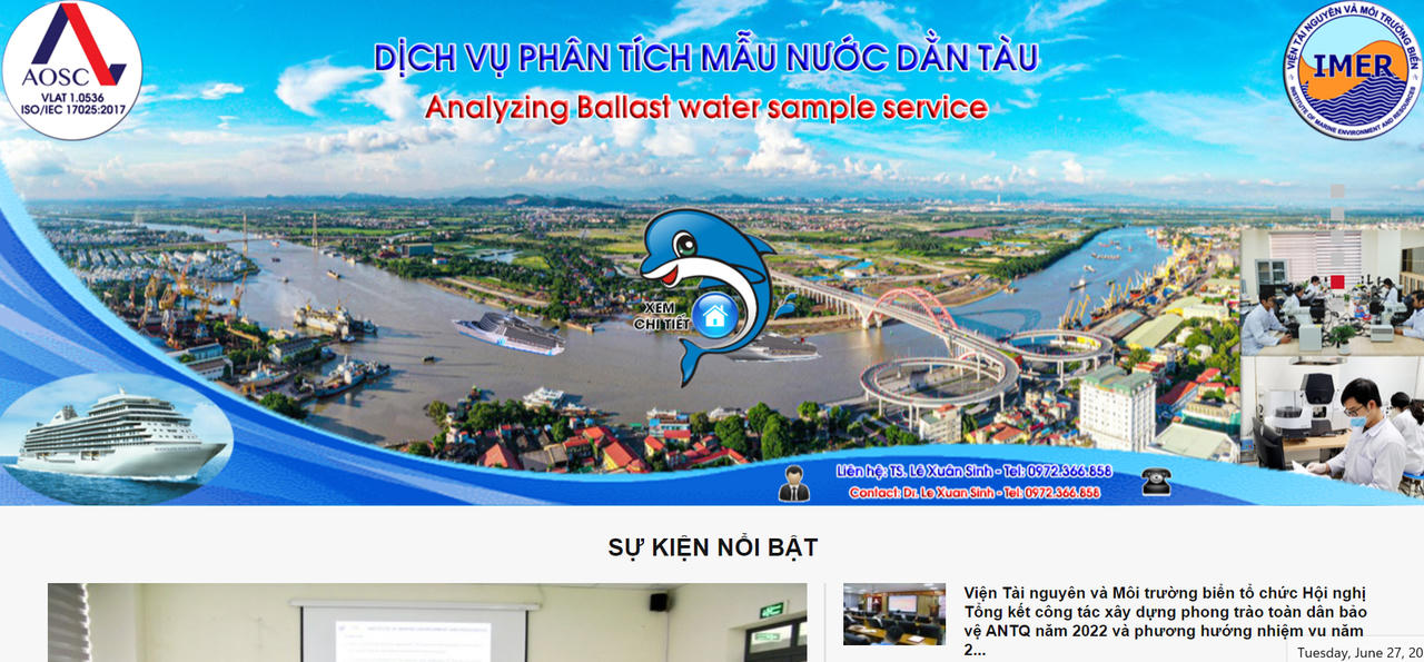 Tranh luận về một dịch vụ của Viện Tài nguyên và Môi trường biển: Kiểm nghiệm nước dằn tàu có cần Bộ Tài nguyên và Môi trường cấp phép?