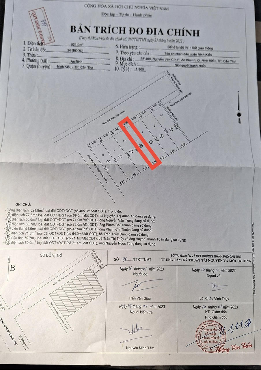 Vụ kiện hi hữu tại Cần Thơ: Bản đồ thể hiện 2 thửa đất, thực địa chỉ có 1