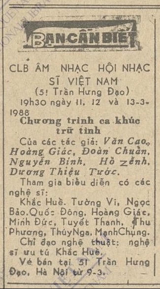 Hà Nội một thời vàng son của sân khấu ca nhạc