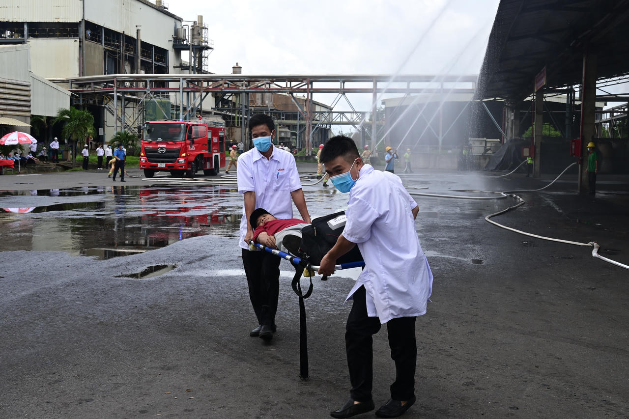 Vedan Việt Nam tập huấn kỹ năng PCCC cho nhân viên