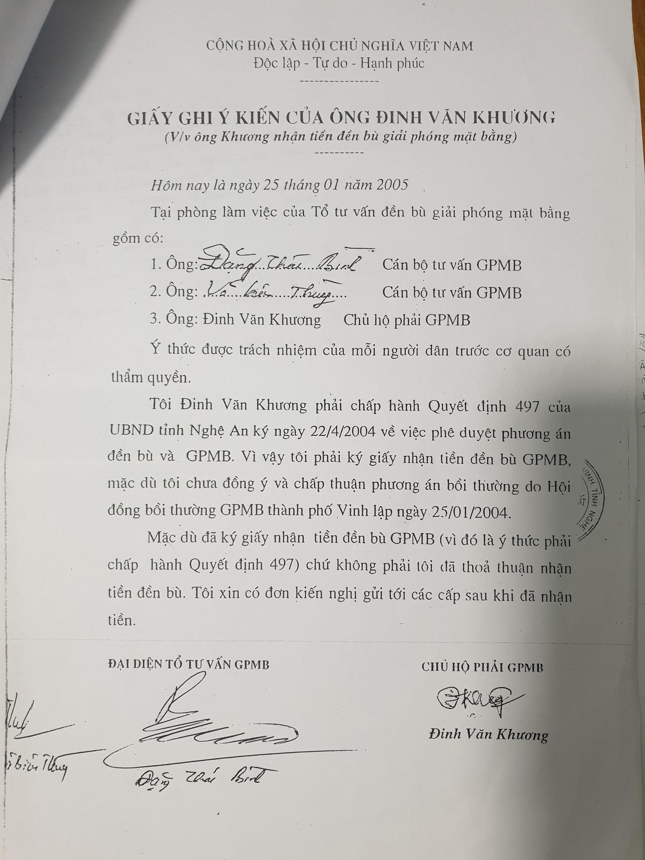 Nghệ An: Bị thu hồi đất 20 năm nhưng chưa nhận được quyết định