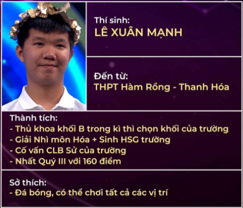 Nam sinh Thanh Hóa trở thành Quán quân Đường lên đỉnh Olympia 2023