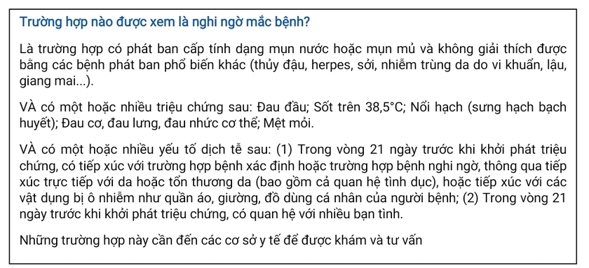 18 ca đậu mùa khỉ điều trị tại TP HCM nhiễm HIV, bác sĩ cảnh báo nhóm nguy cơ cao lây bệnh