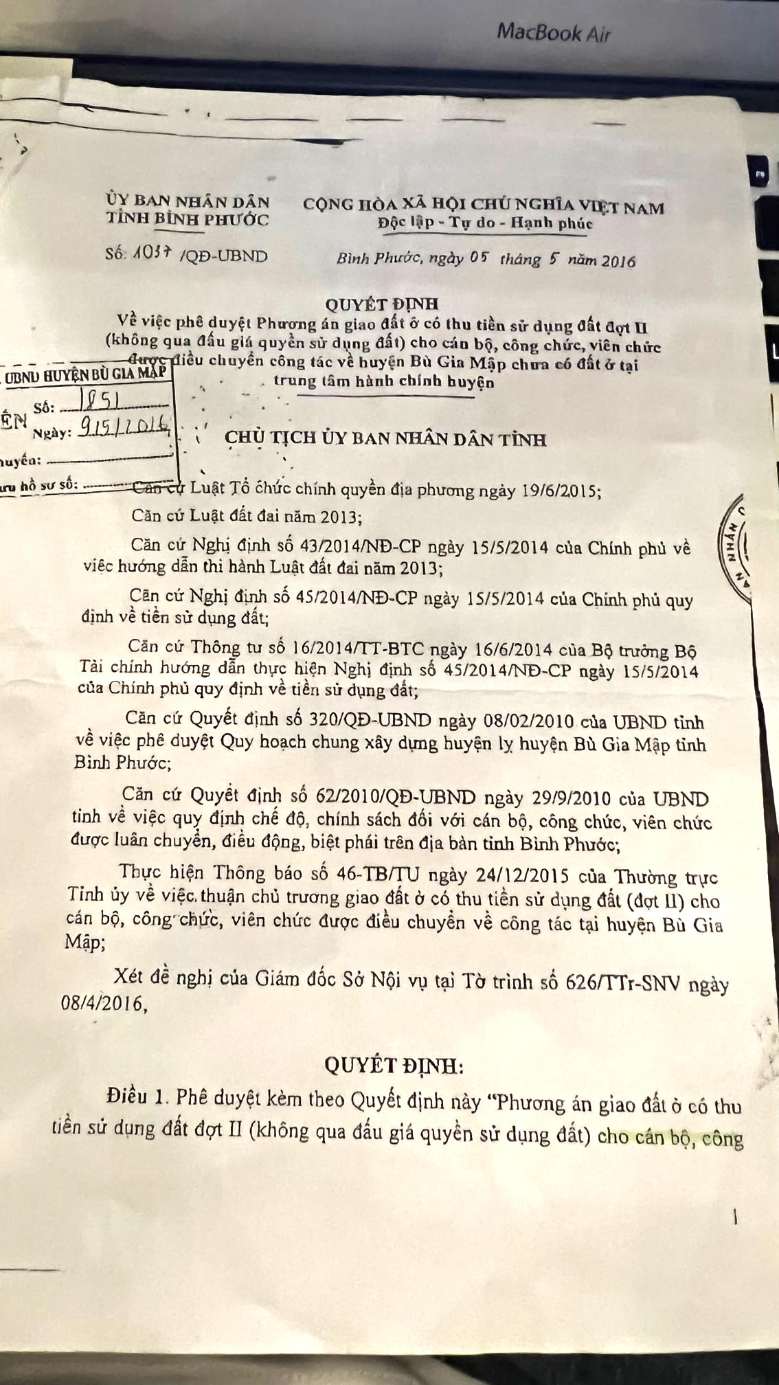 Giao đất không qua đấu giá cho cán bộ tại Bù Gia Mập (Bình Phước): Chính sách đúng đắn, nhưng thực hiện chưa như kỳ vọng