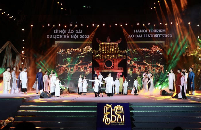 Ấn tượng lễ hội Áo dài du lịch Hà Nội 2023
